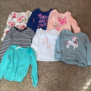Girls long sleeve shirt lot 5t